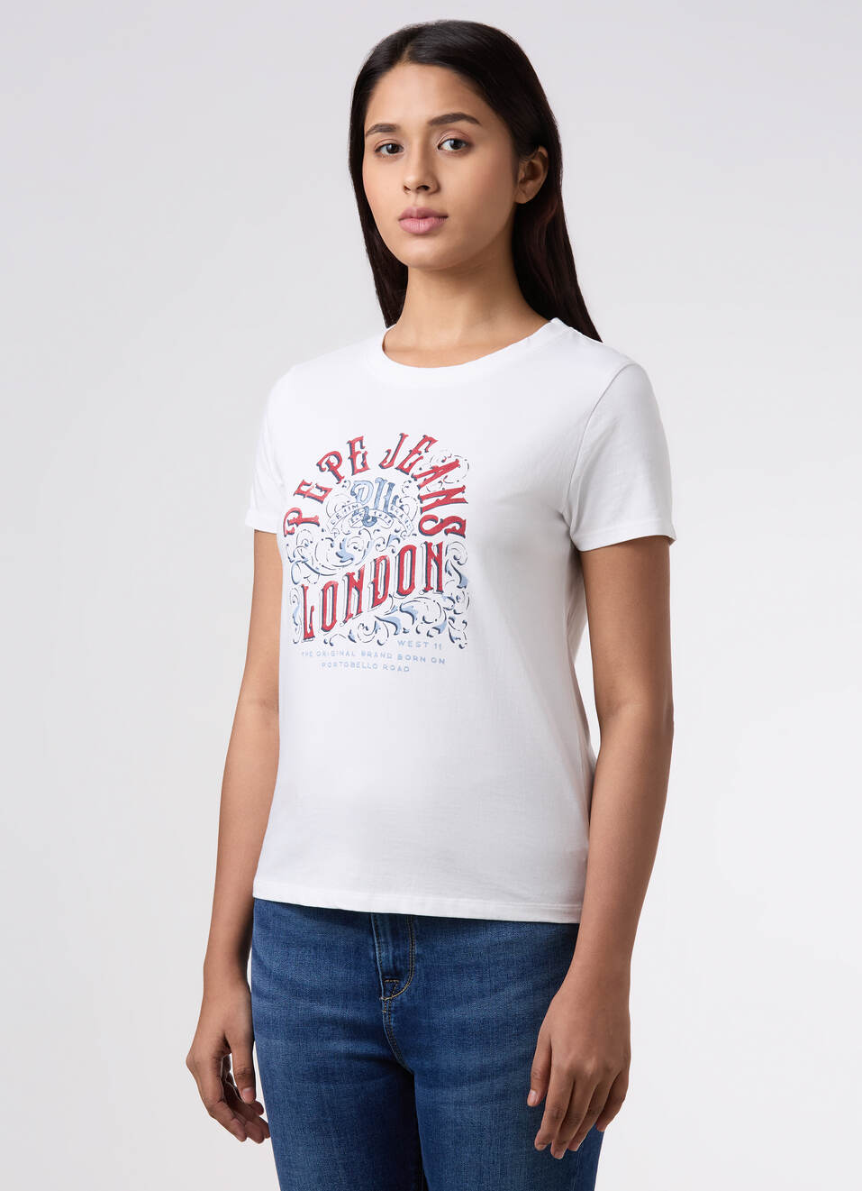 Women White Graphic Print T-shirt, , large image number 3