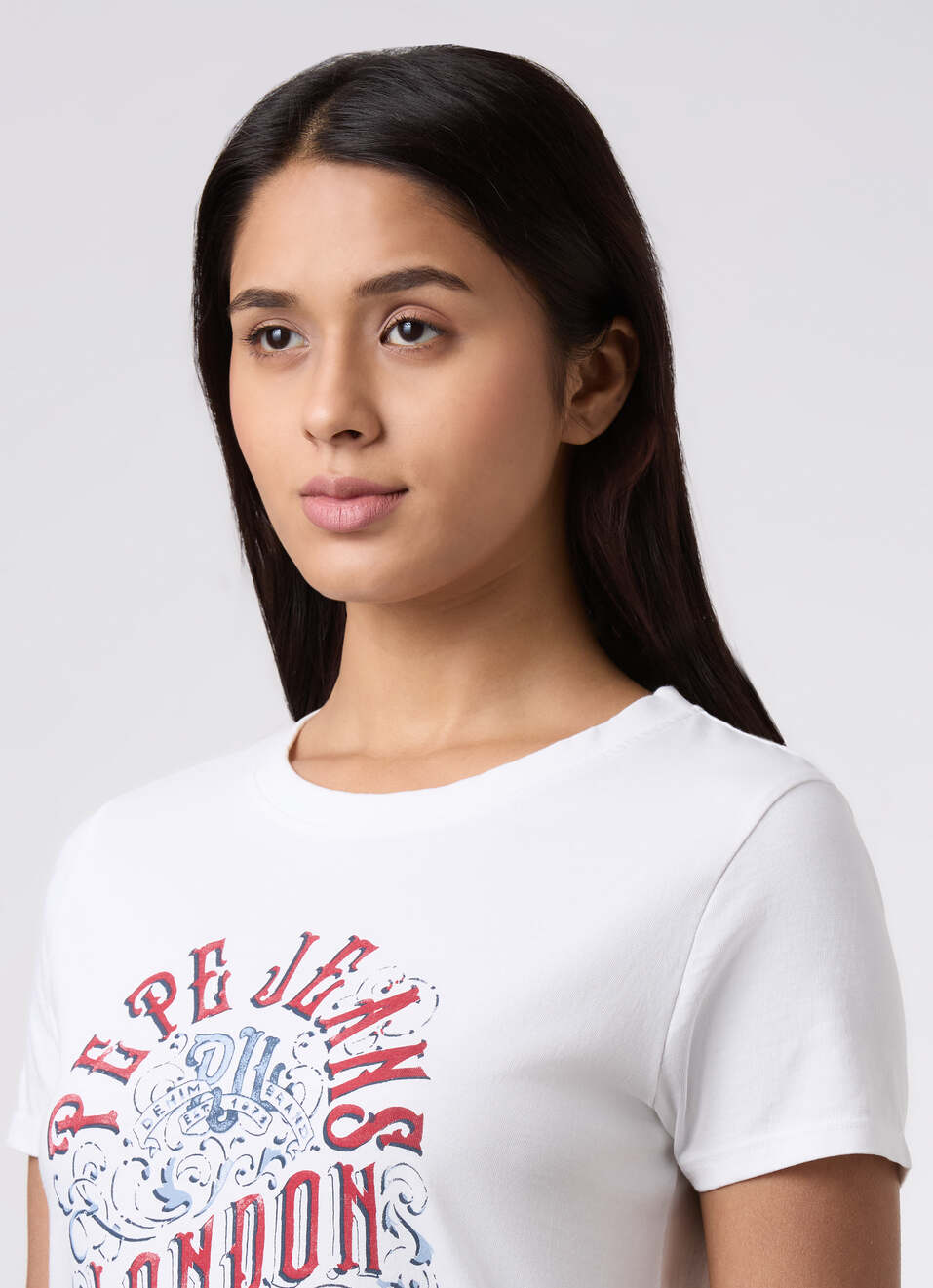 Women White Graphic Print T-shirt, , large image number 4
