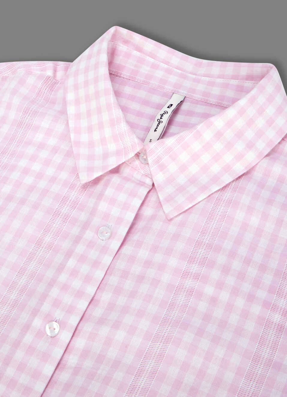 Women Pink Checked Oversized Shirt, , large image number 3