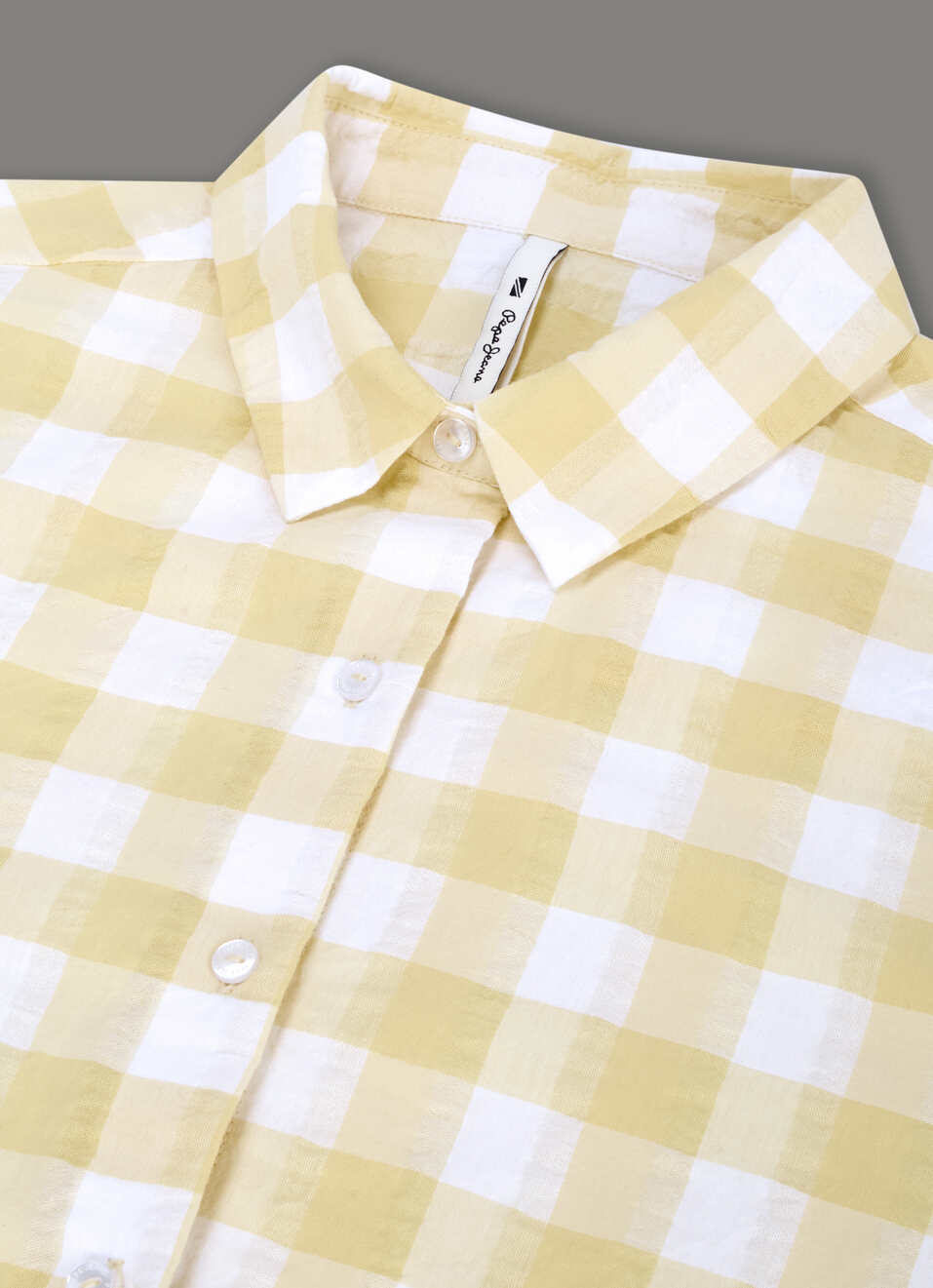 Women Yellow Checked Regular Fit Shirt, , large image number 3
