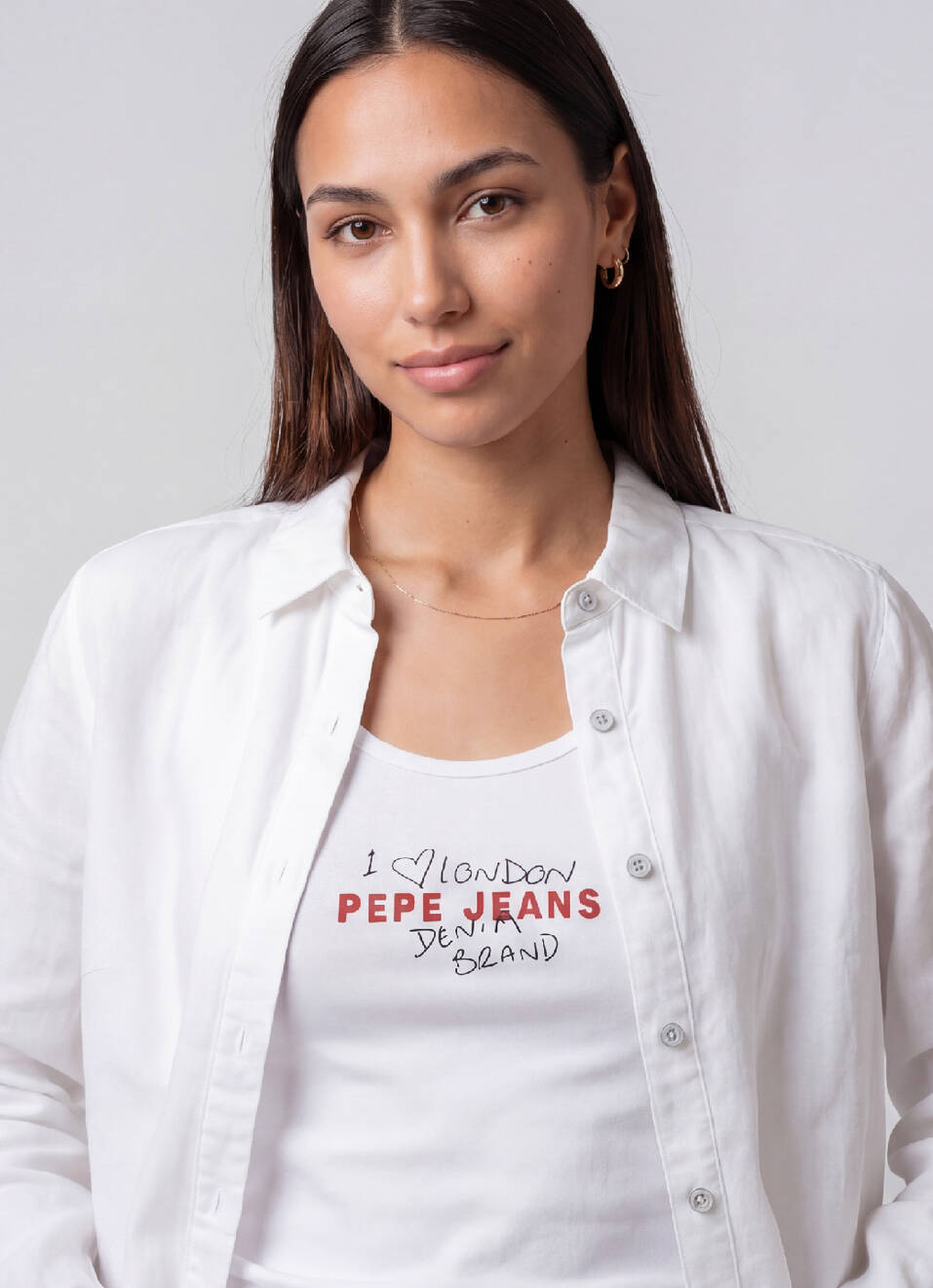 Women White Solid Regular Fit Casual Shirt, , large image number 4