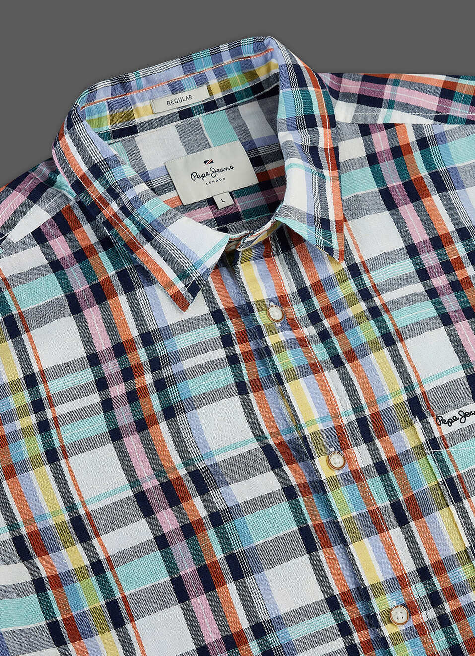 Men Blue Checked Regular Fit Full Sleeve Casual Shirt, , large image number 3