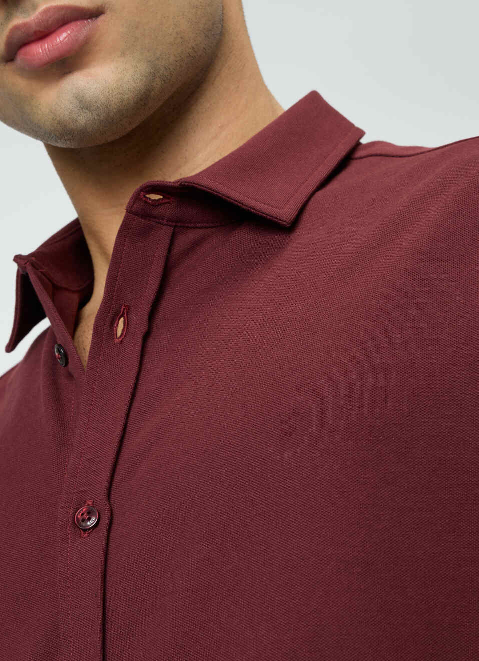 Men Red Solid Shirt, , large image number 6