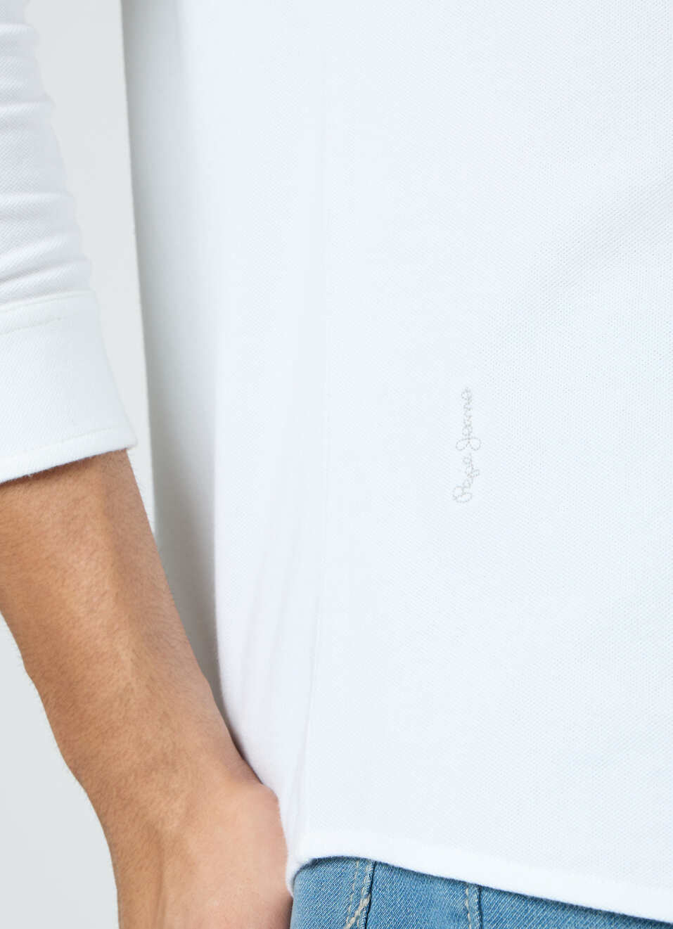 Men White Solid Shirt, , large image number 7