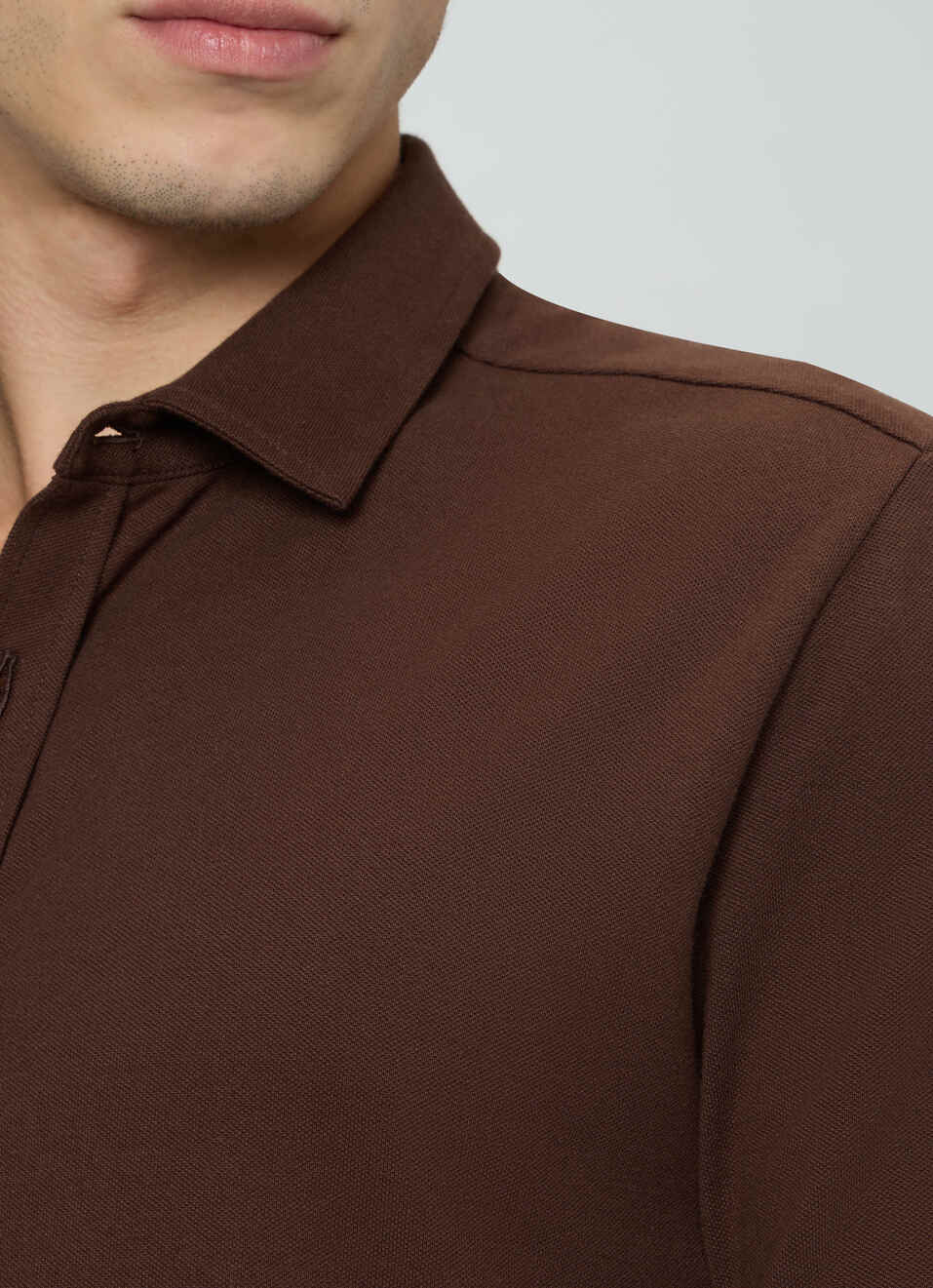 Men Brown Solid Shirt, , large image number 6