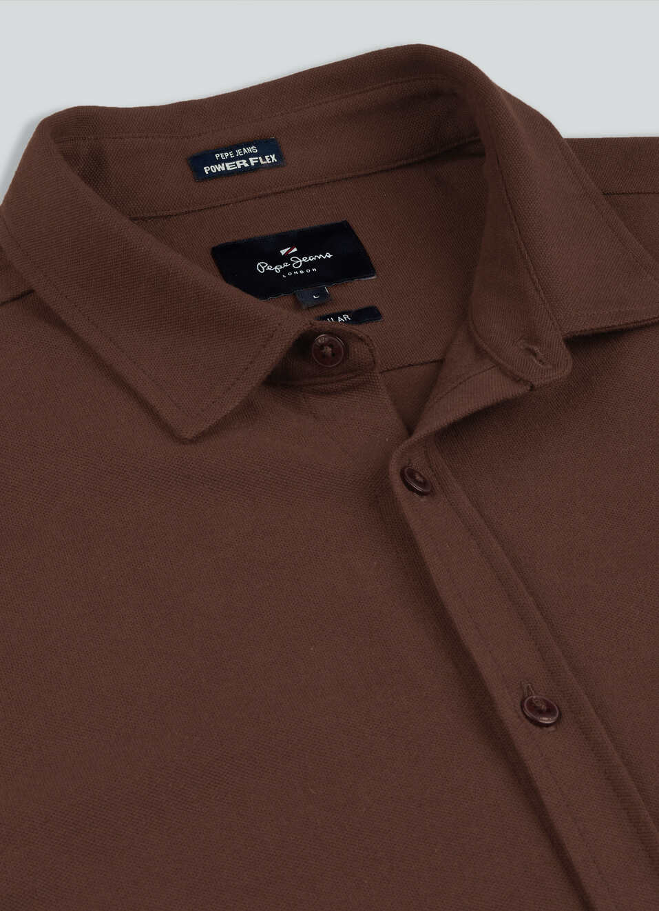 Men Brown Solid Shirt, , large image number 7