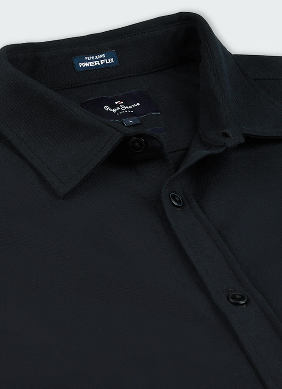 Men Black Solid Shirt, , large image number 7