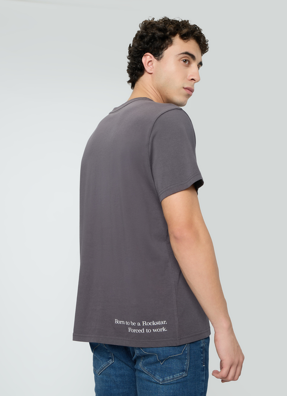 Men Elephant Green Relaxed Graphic T-shirt, , large image number 2