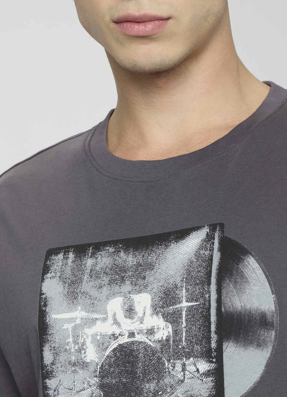 Men Elephant Green Relaxed Graphic T-shirt, , large image number 6