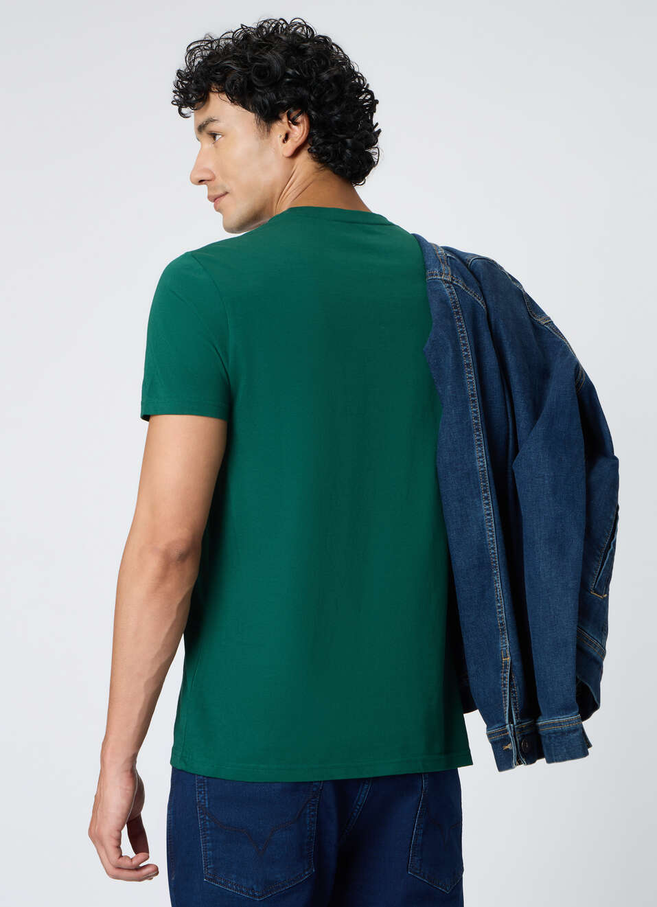 Men Green Graphic Slim Fit T-shirt, , large image number 2