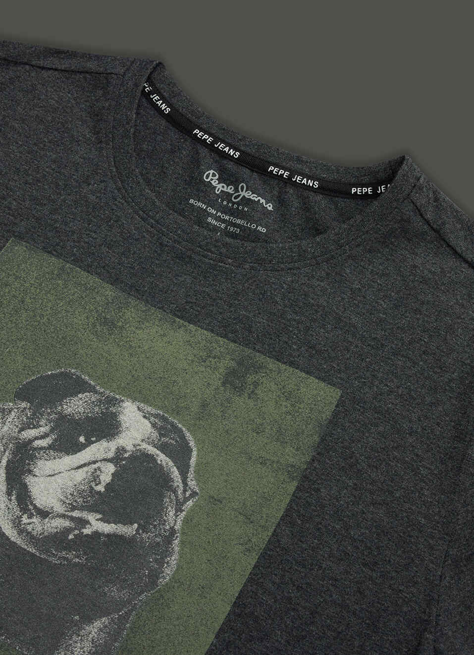 Men Grey Graphic Print Slim Fit Short Sleeve T-shirt, , large image number 3