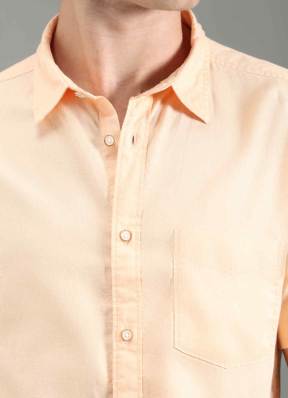 Men Pink Solid Short Sleeve Shirt, , large image number 1