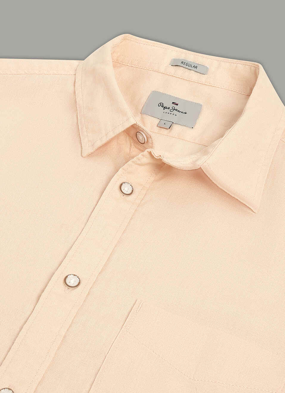 Men Pink Solid Short Sleeve Shirt, , large image number 3