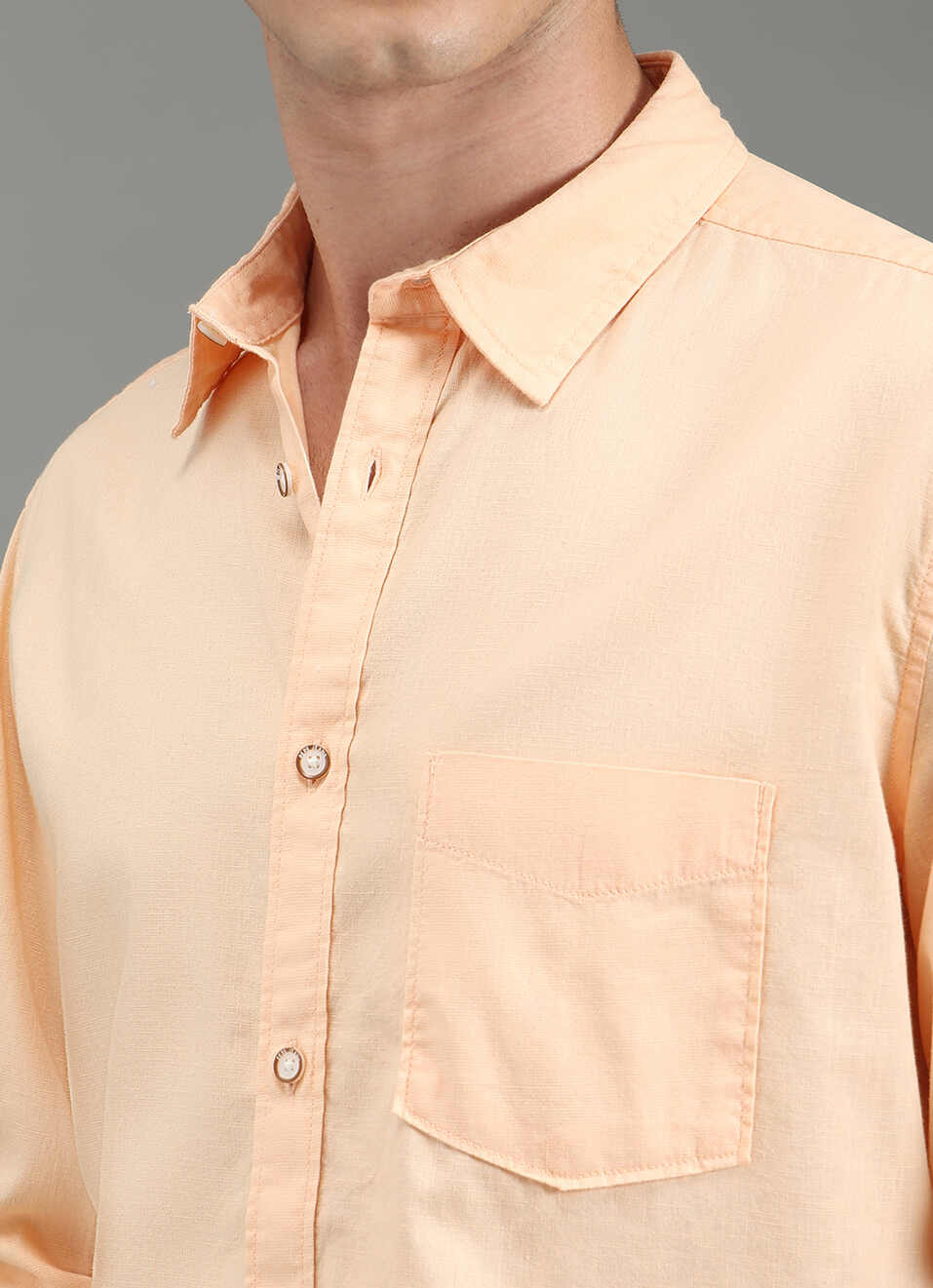 Men Pink Solid Long Sleeve Shirt, , large image number 1