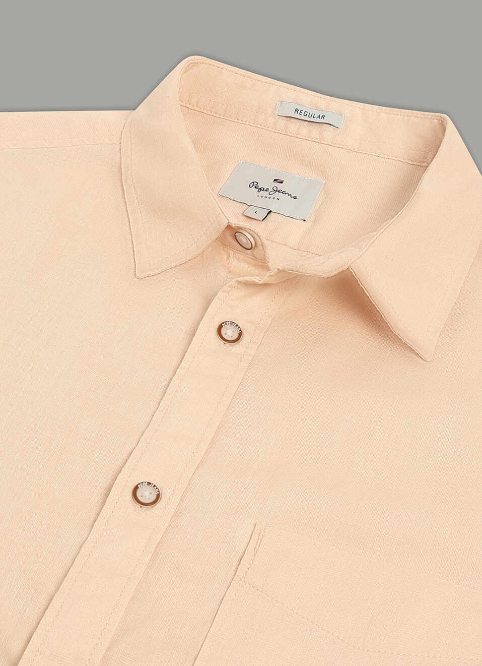 Men Pink Solid Long Sleeve Shirt, , large image number 3