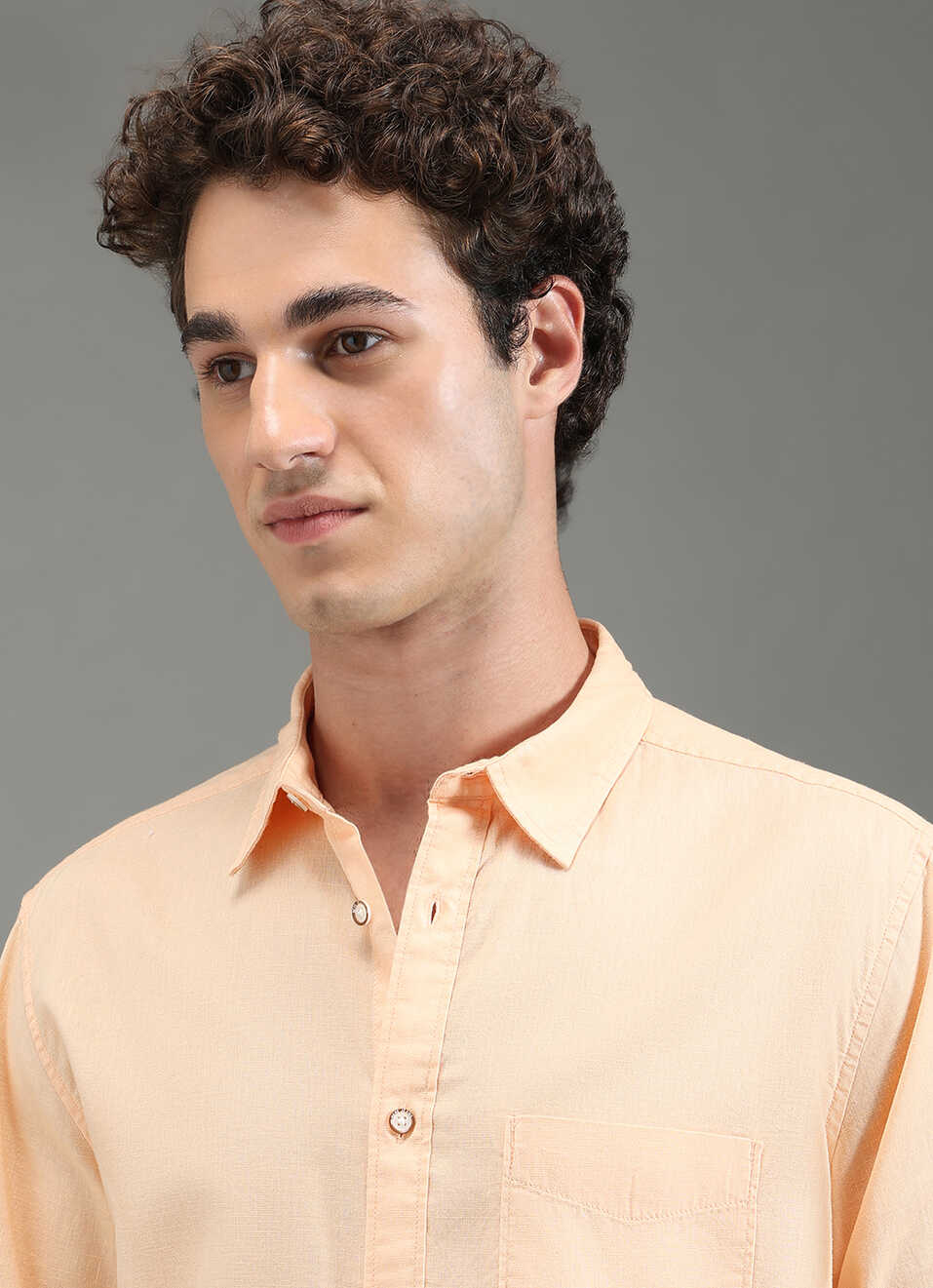 Men Pink Solid Long Sleeve Shirt, , large image number 4