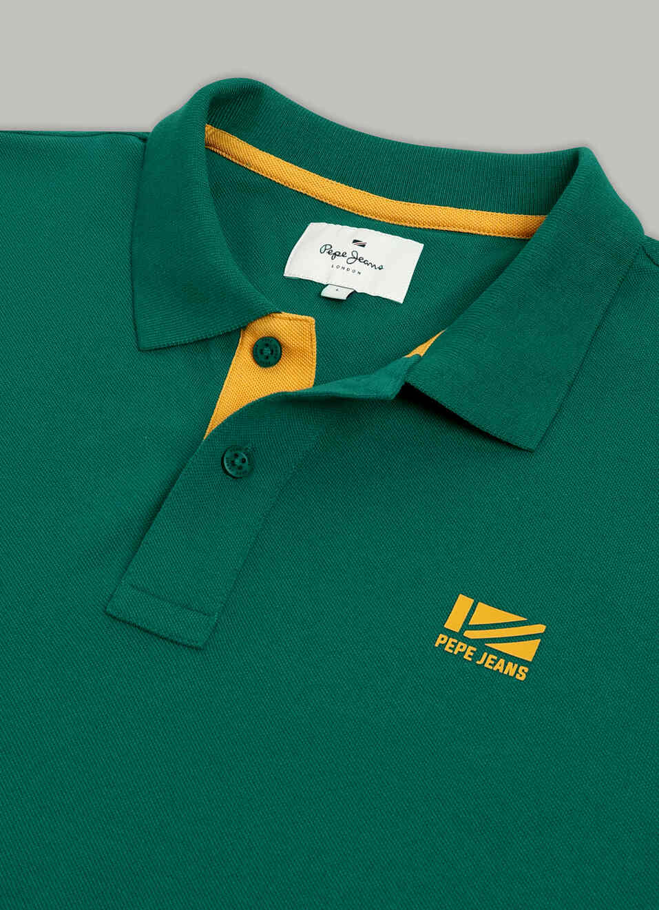 Men Green Solid Short Sleeves Polo, , large image number 7