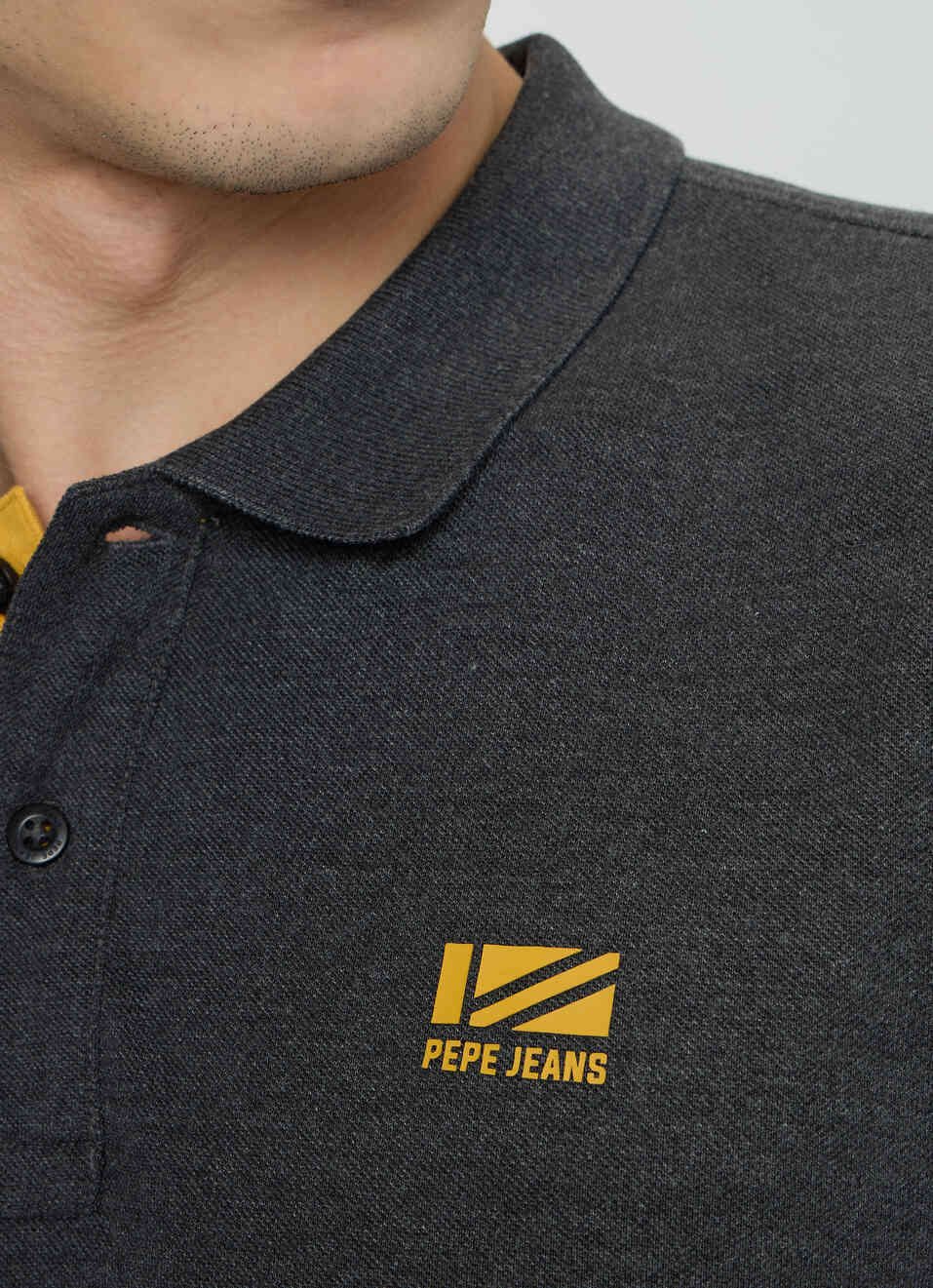 Men Grey Solid Short Sleeves Polo, , large image number 6