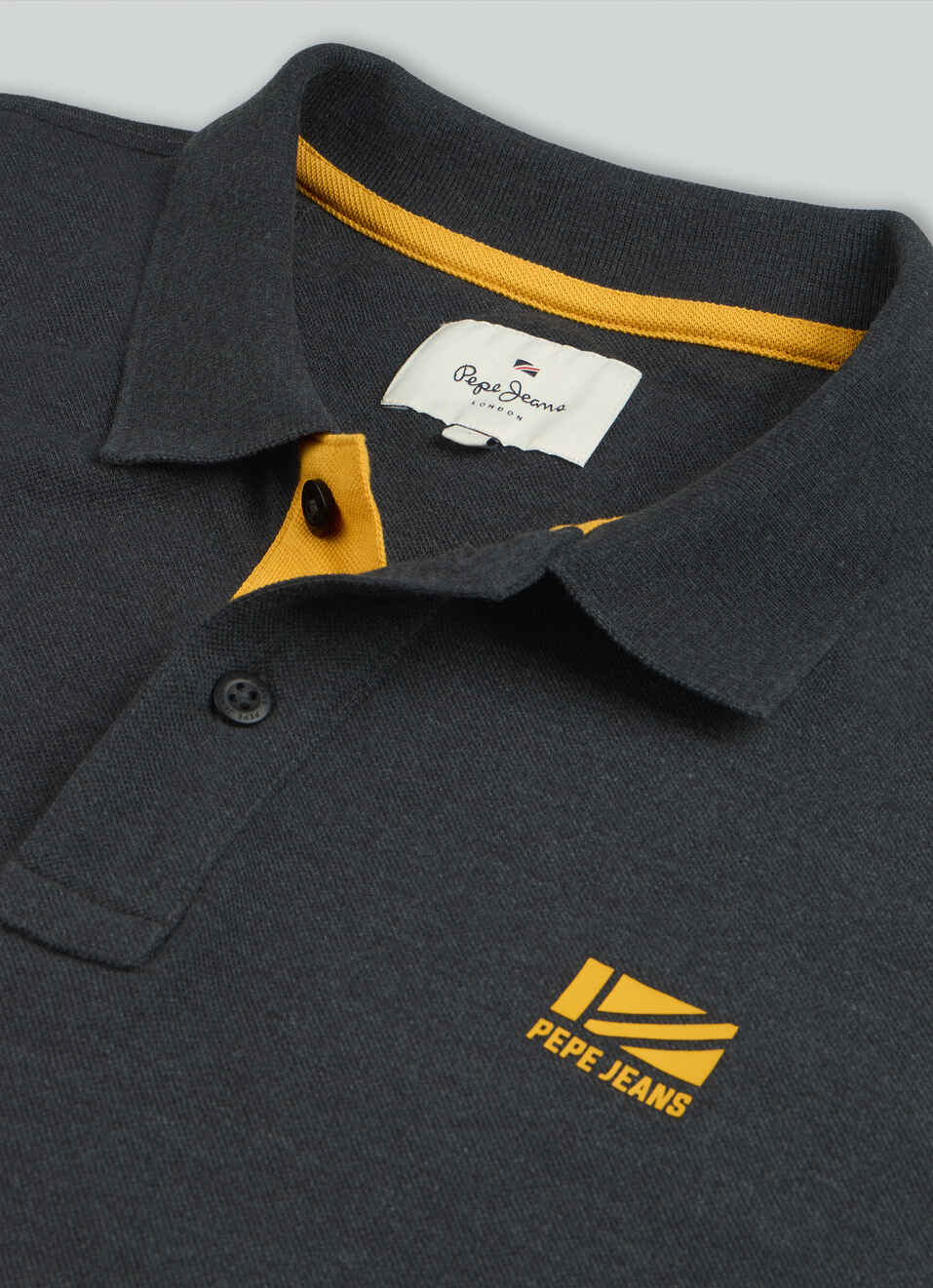 Men Grey Solid Short Sleeves Polo, , large image number 7