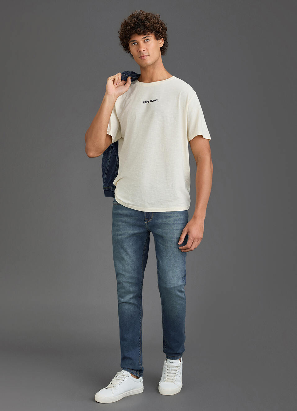 Men Ivory White Relaxed Fit Short Sleeve Graphic T-shirt, , large image number 2