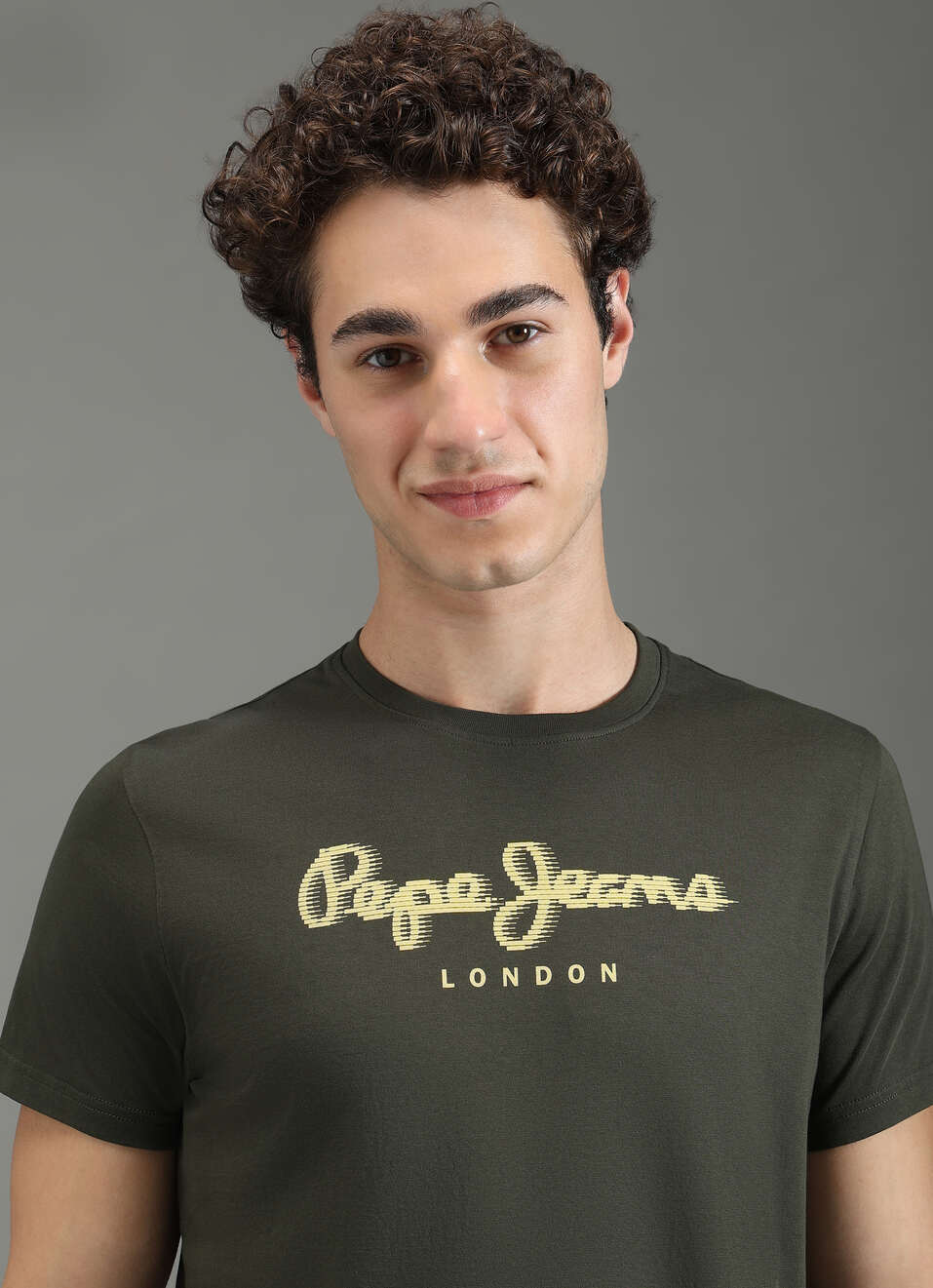 Men Green Graphic Slim Fit T-shirt, , large image number 4