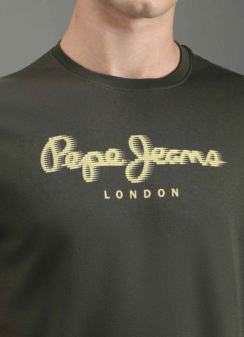 Men Green Graphic Slim Fit T-shirt, , large image number 6