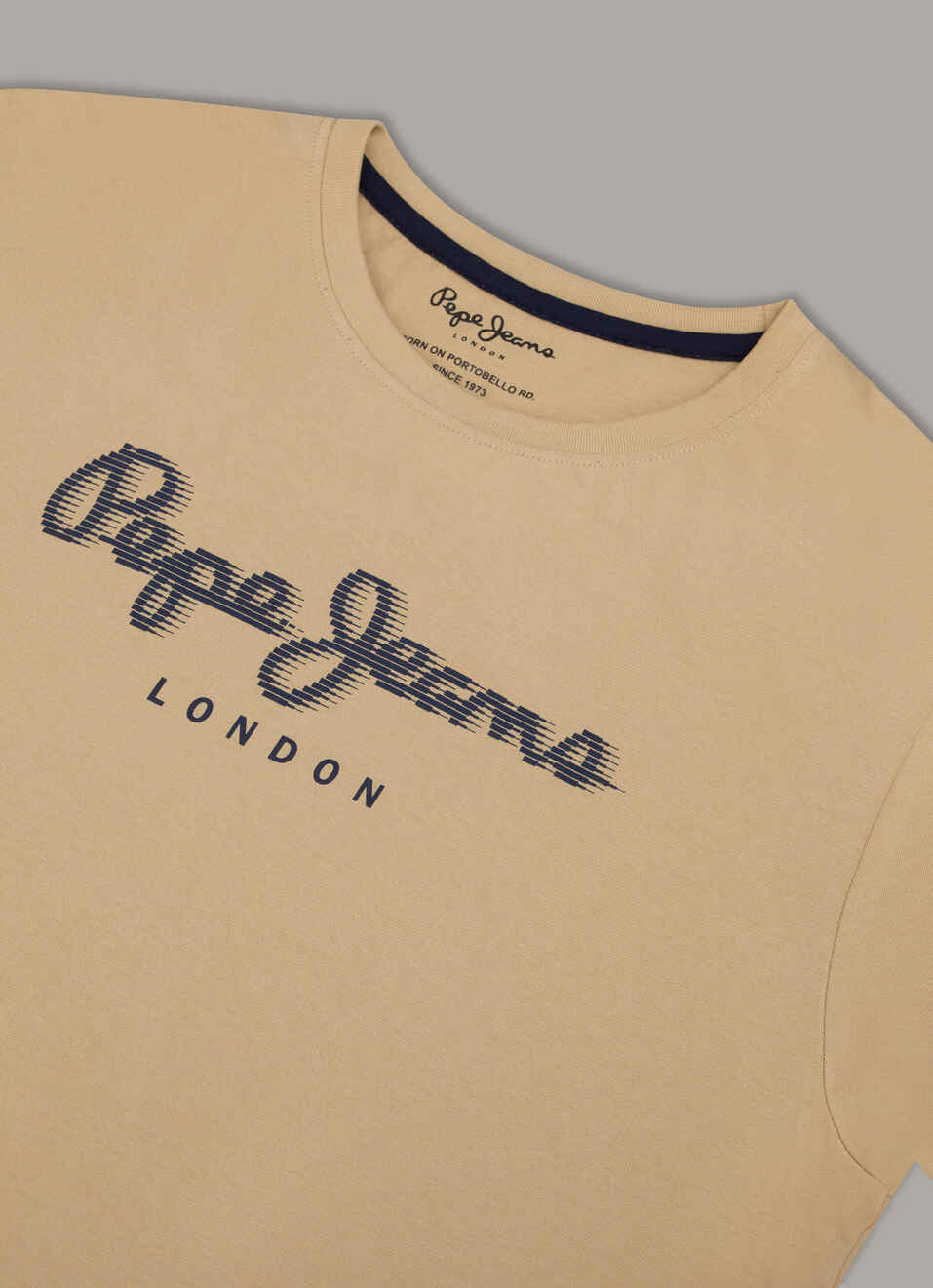 Men Beige Graphic Slim Fit T-shirt, , large image number 3