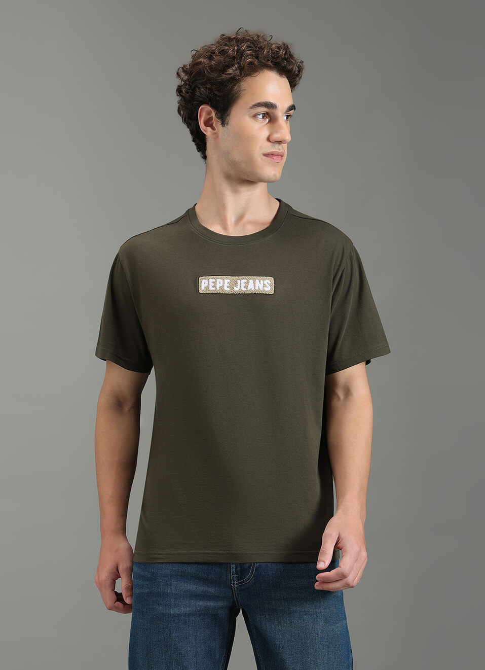 Men Green Graphic Relaxed Fit T-shirt, , large image number 5