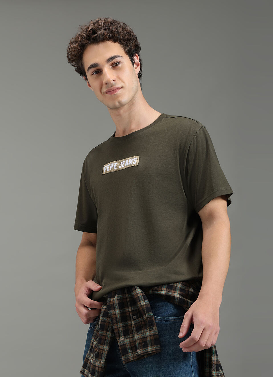 Men Green Graphic Relaxed Fit T-shirt, , large image number 0