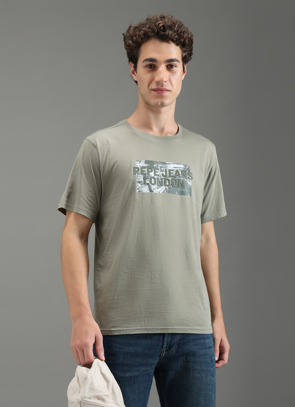 Men Green Relaxed Fit Graphic T-shirt, , large image number 0