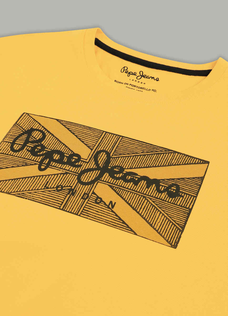 Men Yellow Slim Fit Graphic T-shirt, , large image number 7