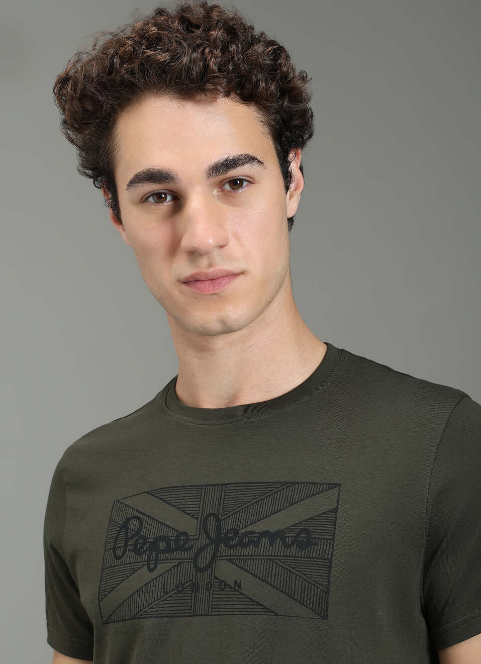 Men Green Slim Fit Graphic T-shirt, , large image number 4