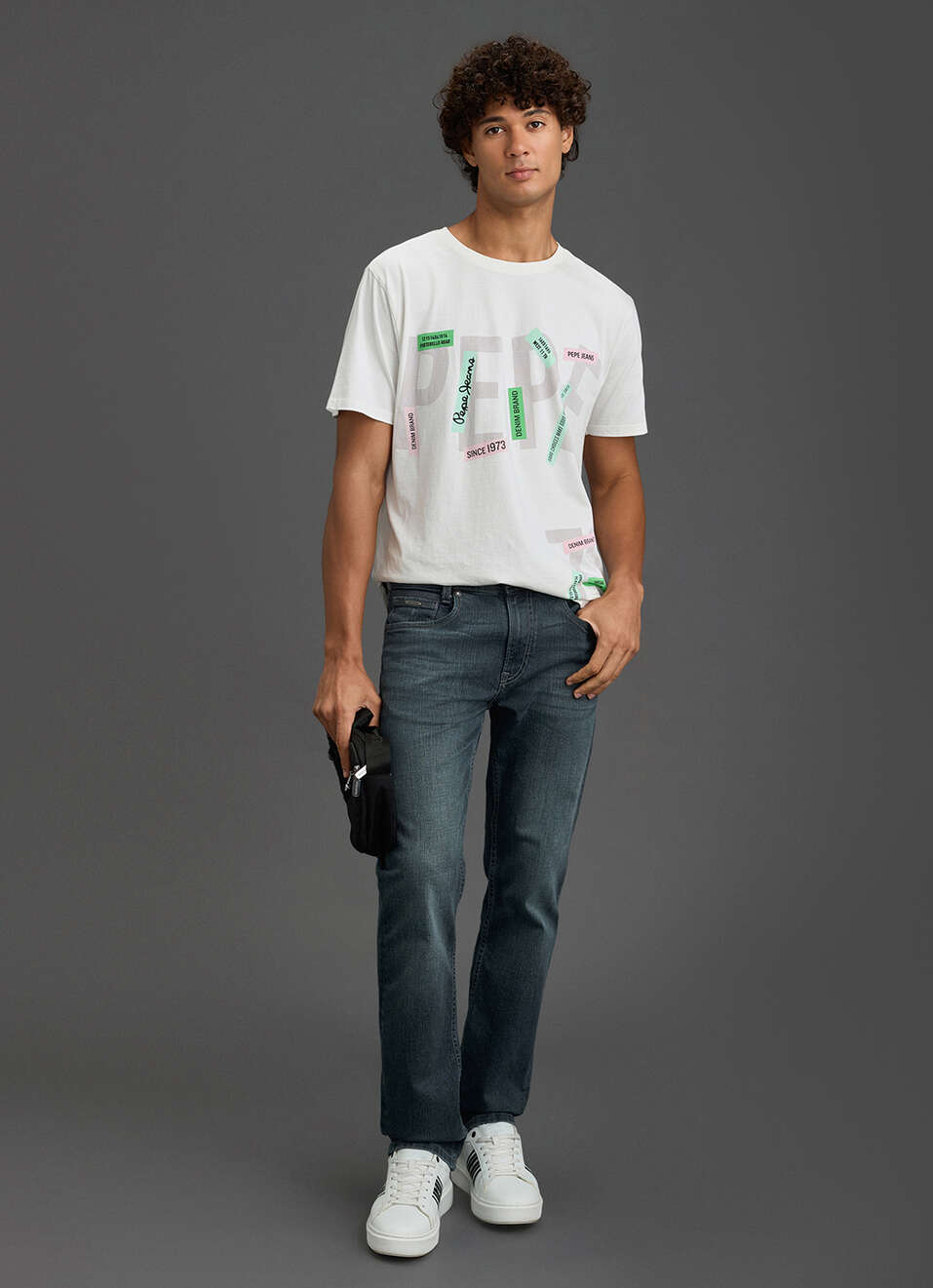 Men White Graphic Relaxed Fit T-shirt, , large image number 2