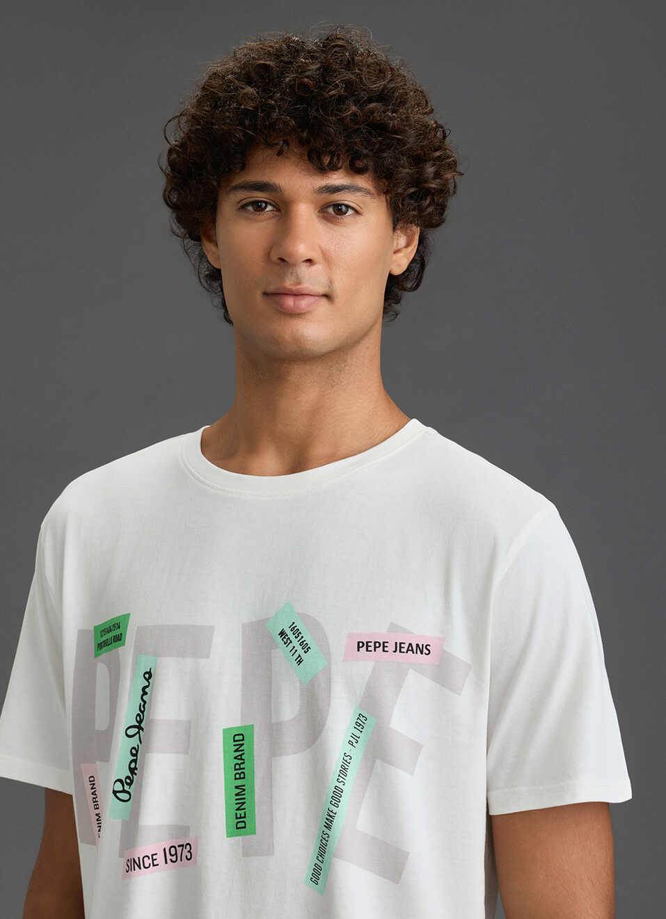 Men White Graphic Relaxed Fit T-shirt, , large image number 4