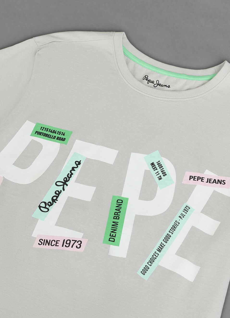 Men Grey Graphic Relaxed Fit T-shirt, , large image number 3