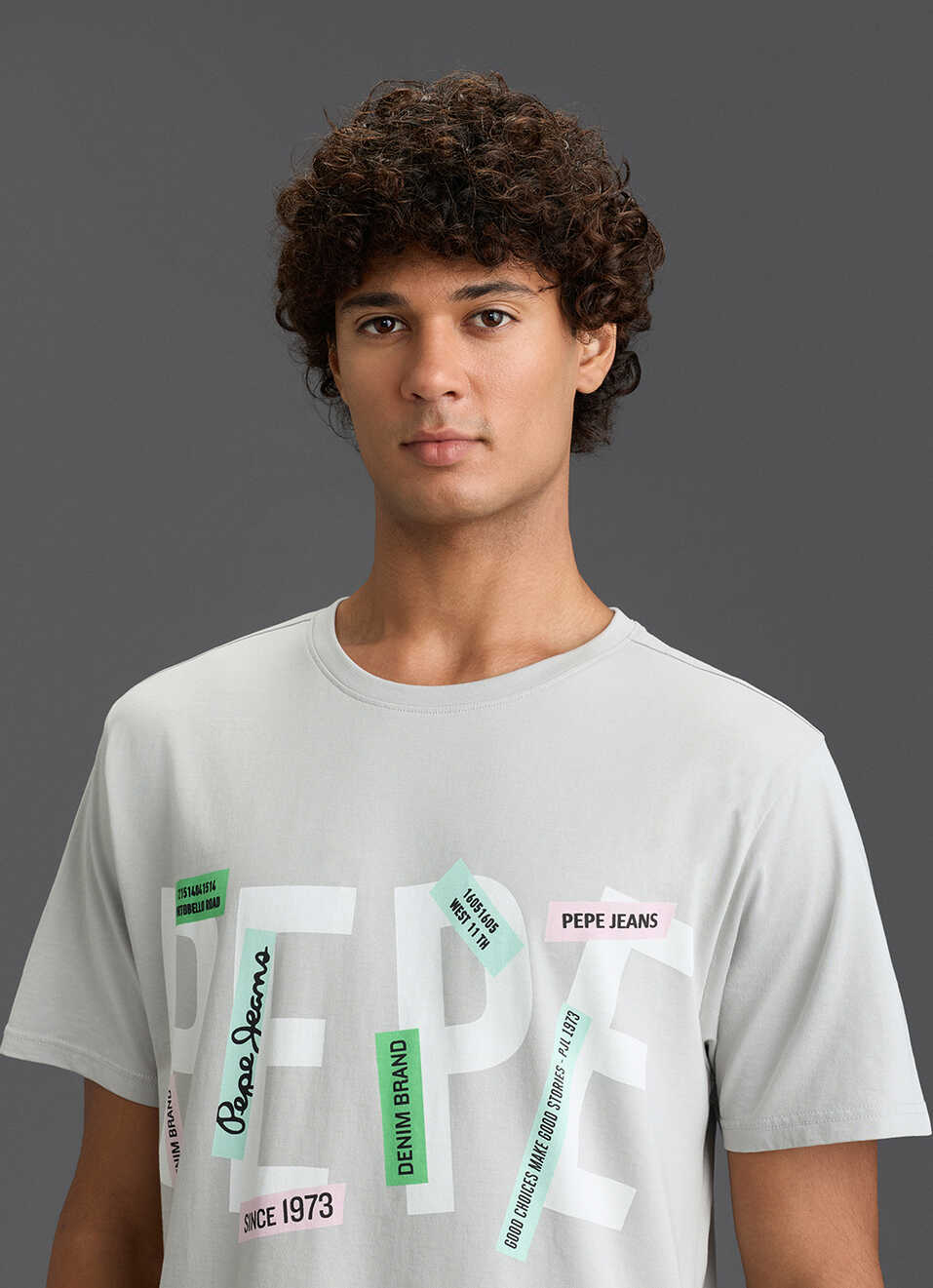 Men Grey Graphic Relaxed Fit T-shirt, , large image number 4