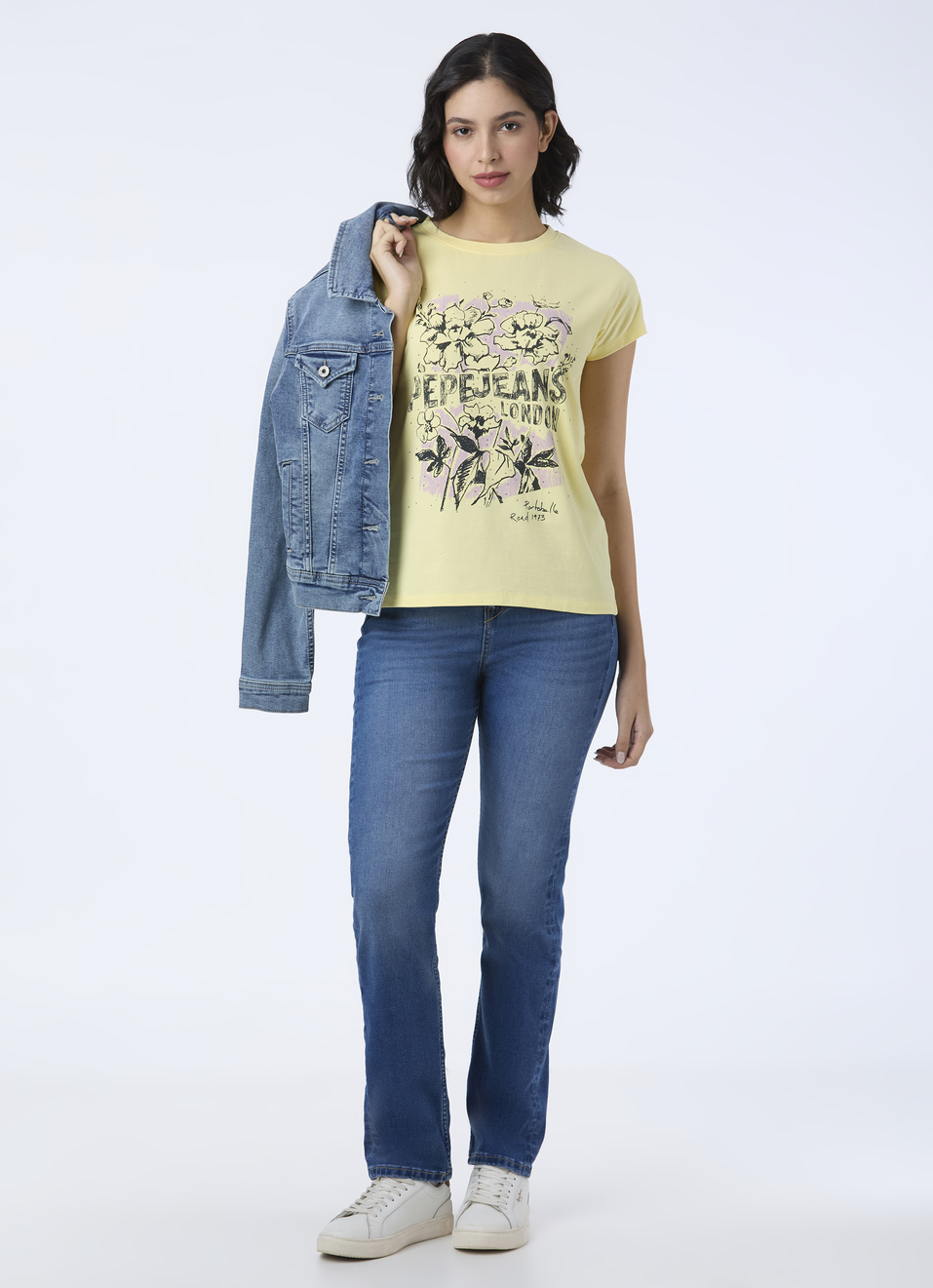 Women Yellow Graphic Print Short Sleeve T-shirt, , large image number 5