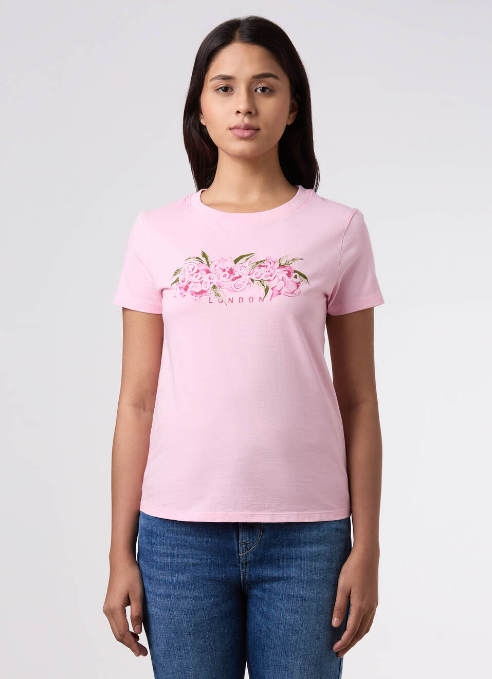Women Pink Graphic Print T-shirt, , large image number 1
