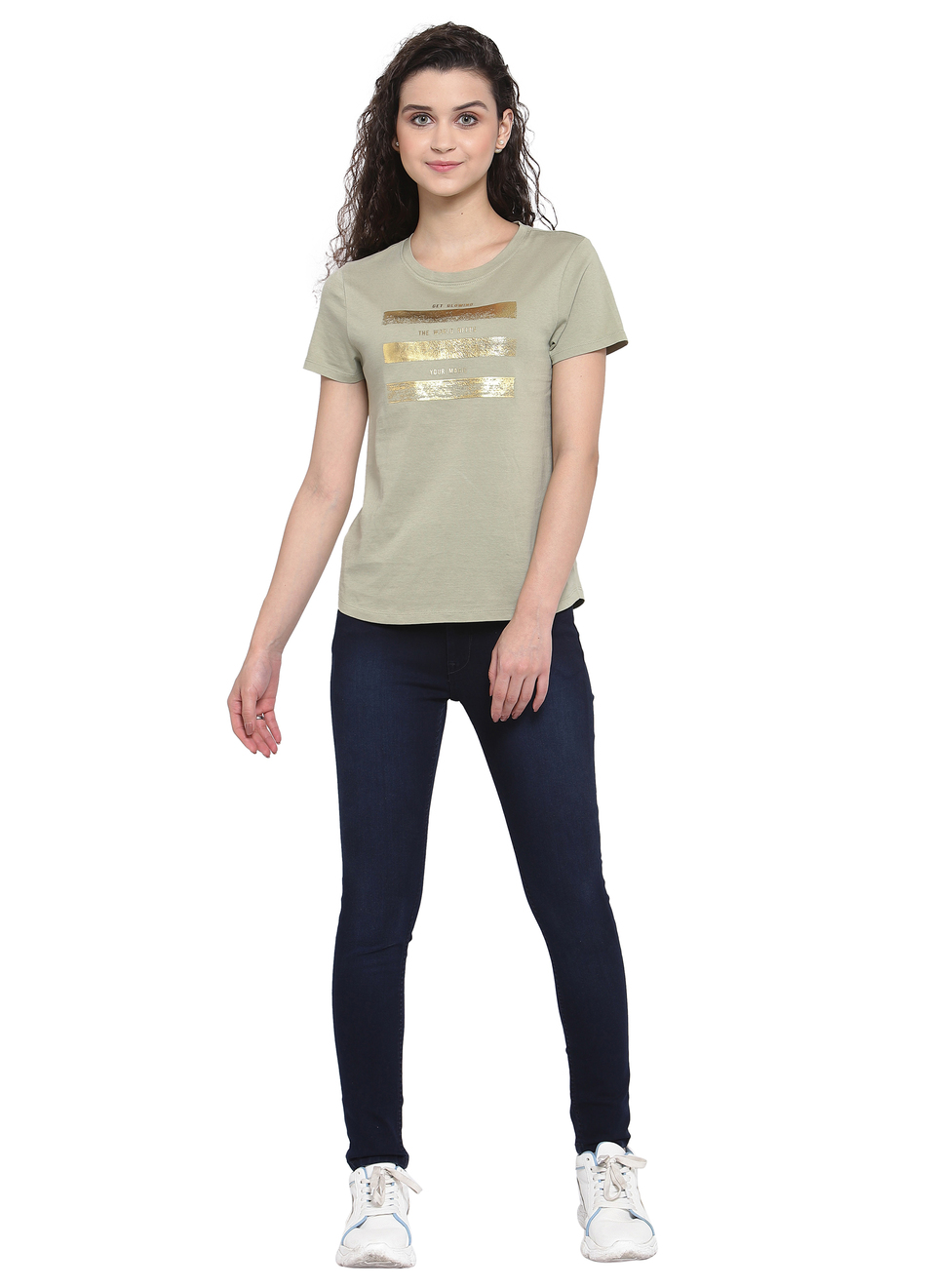 Lina Slogan Graphic T Shirt, , large image number 3