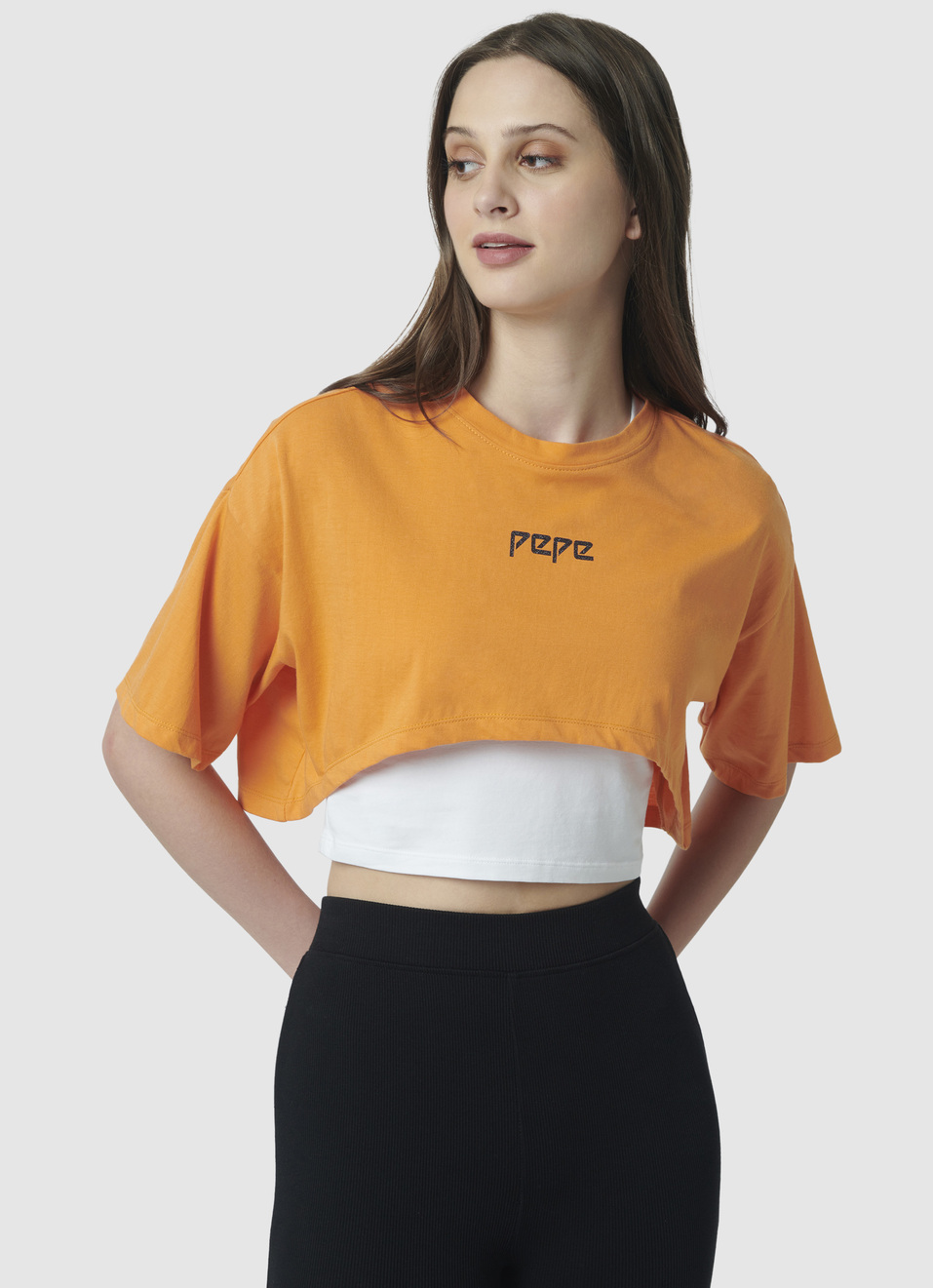 Green Crop T-shirt, , large image number 1