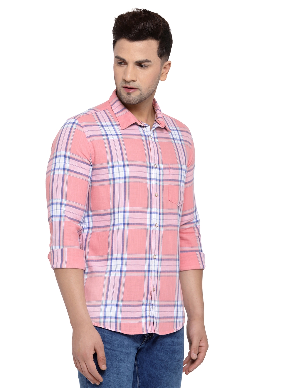 Ruskin Twill Checks Shirt, , large image number 2