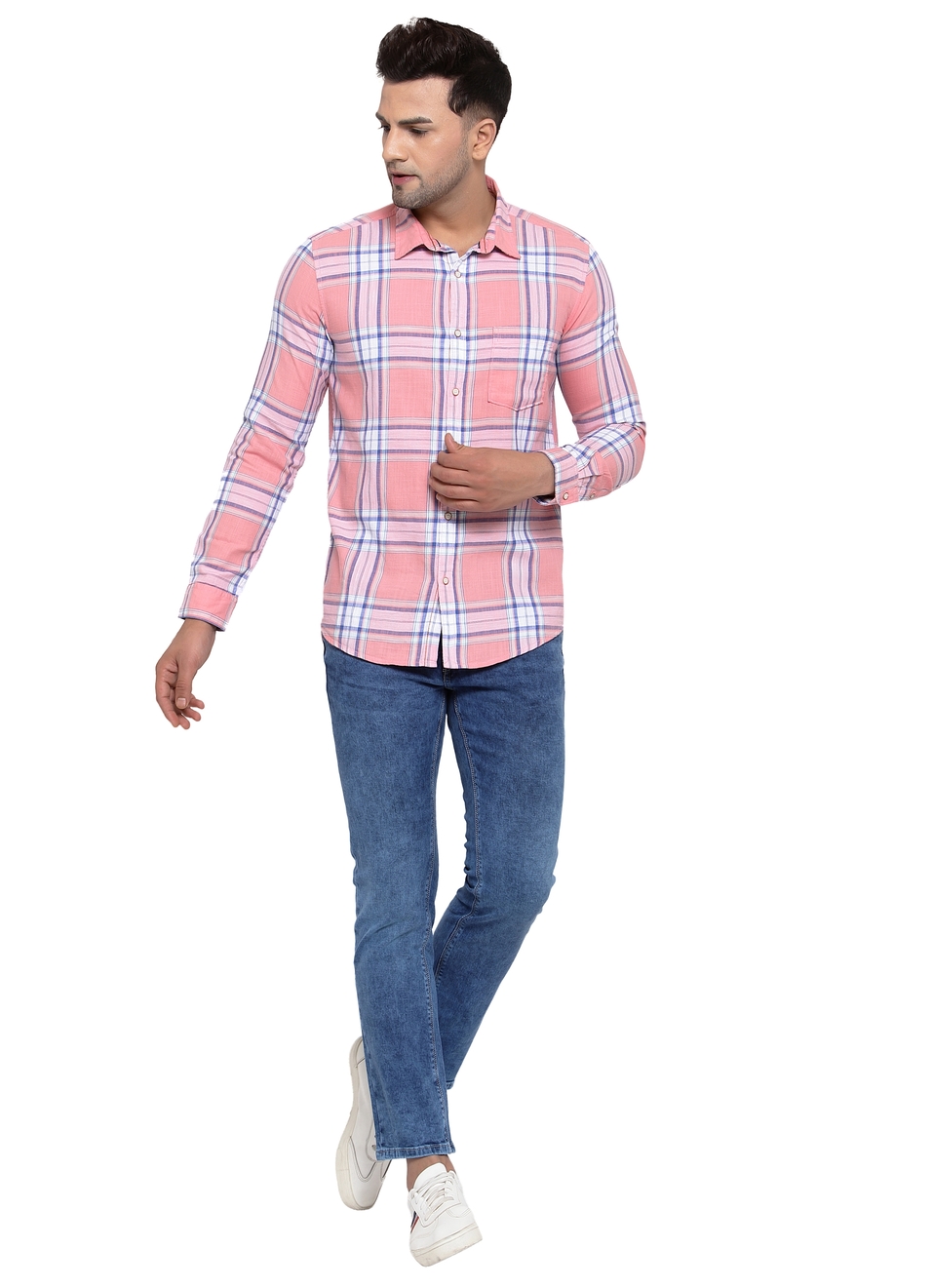 Ruskin Twill Checks Shirt, , large image number 4