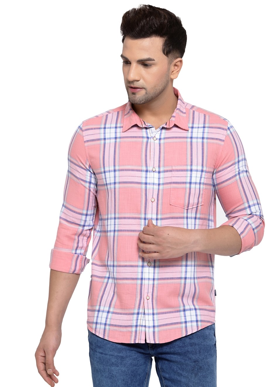 Ruskin Twill Checks Shirt, , large image number 0