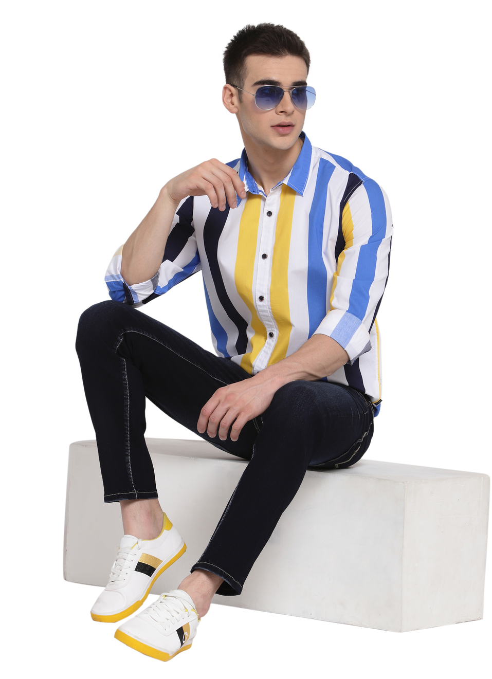 Sambo Printed Striper Shirt, , large image number 3