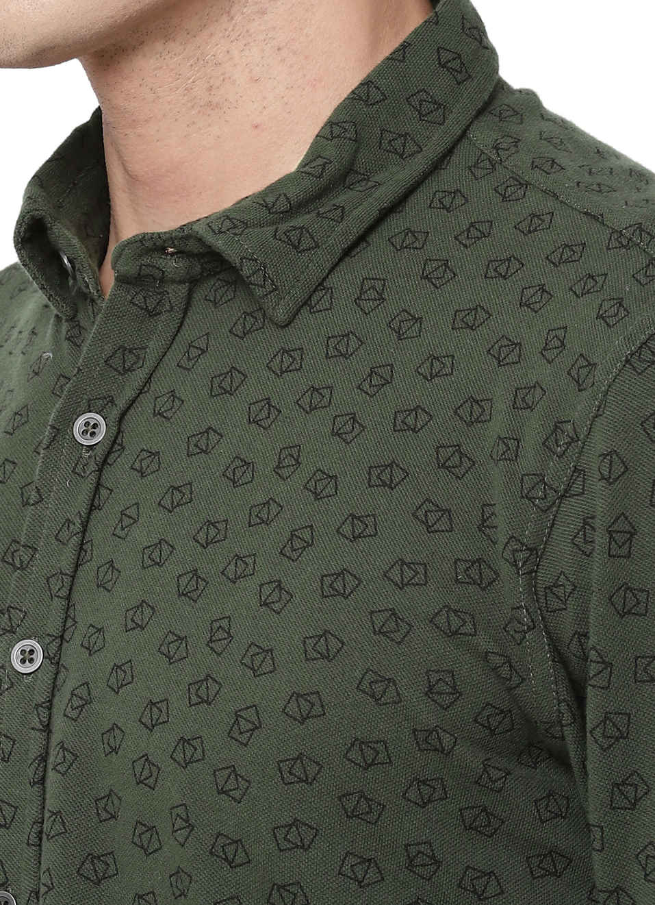 Corrado Minimal Printed Knit Shirt, , large image number 5