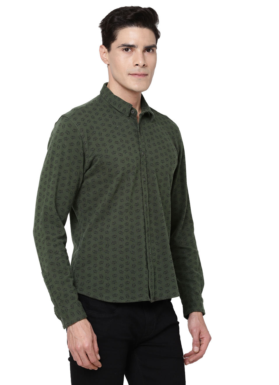 Corrado Minimal Printed Knit Shirt, , large image number 6