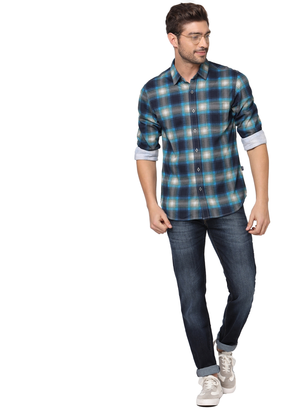 Dam Single Jersey Printed Check Shirt, , large image number 3