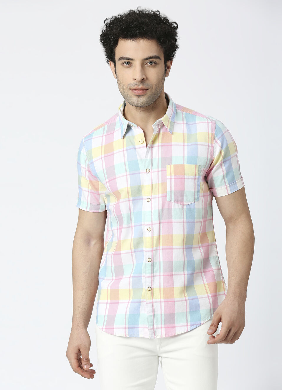 ELIAS SS YARN DYED CHECKS, , large image number 1