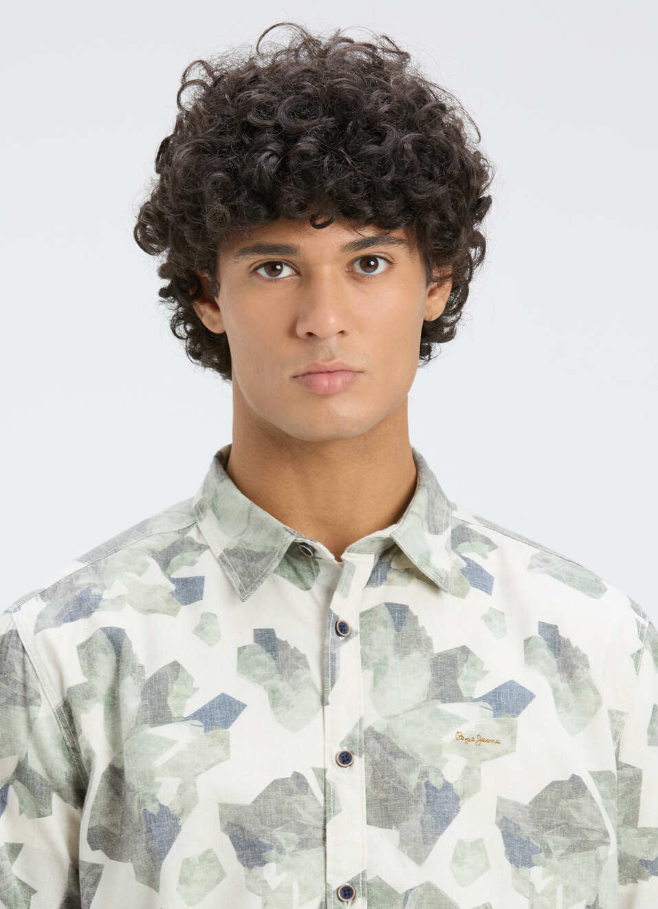 Men Olive Camouflage Print Full Sleeve Shirt, , large image number 4