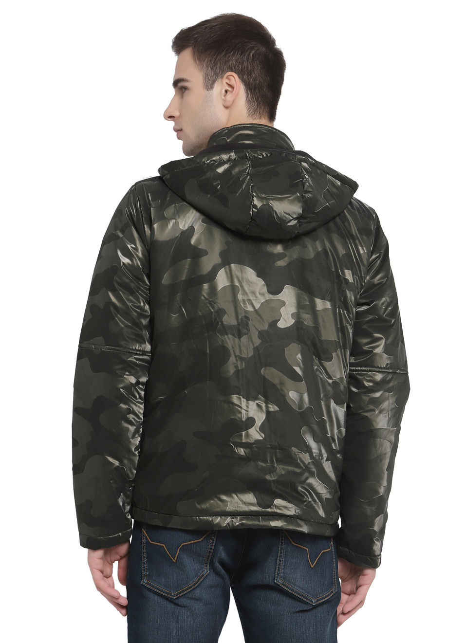 SCAPE REVOLVER JACKET SPRAY CAMO Lサイズ Helicat Ls Jacquard Camo Jacket | Pepe Jeans India